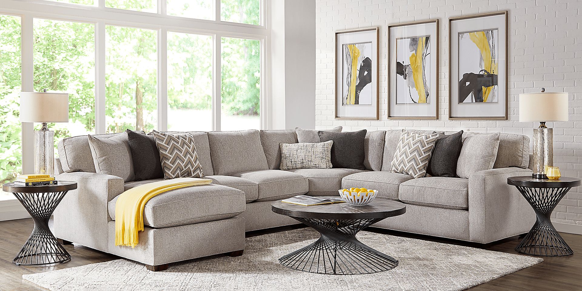 Richmond Hill Dove 4 Pc Sleeper Sectional - Image 2