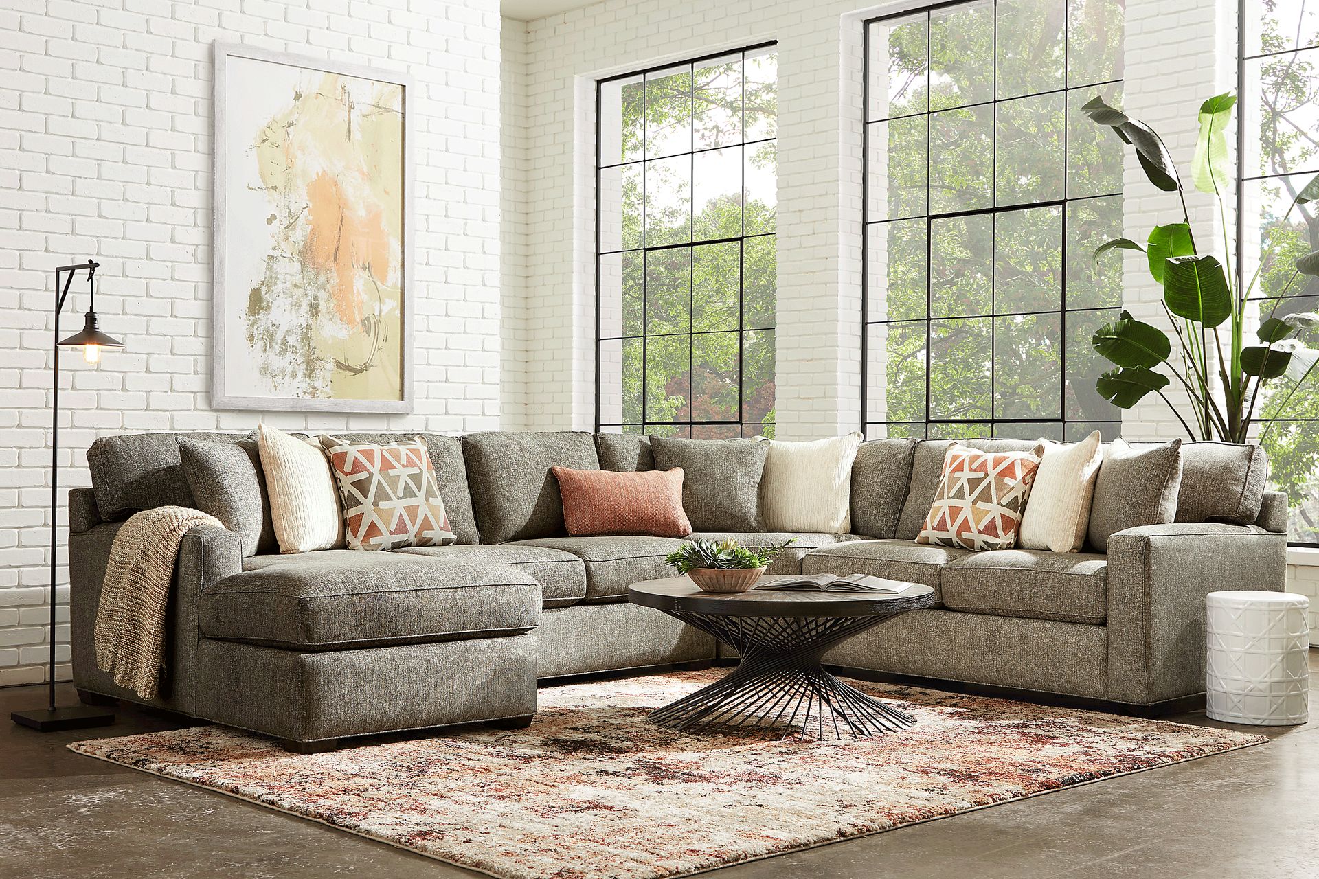 Richmond Hill Gray 4 Pc Sectional - Image 2