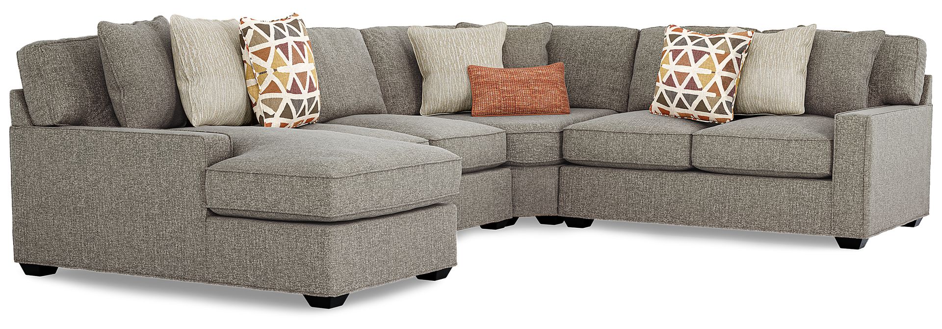 Richmond Hill Gray 4 Pc Sectional - Image 1