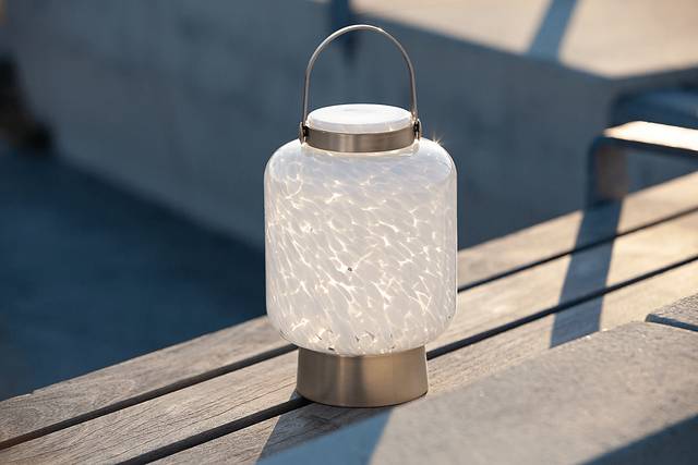 Ricon Isle Indoor/Outdoor White Rechargeable Lantern - Thumbnail - Image 6