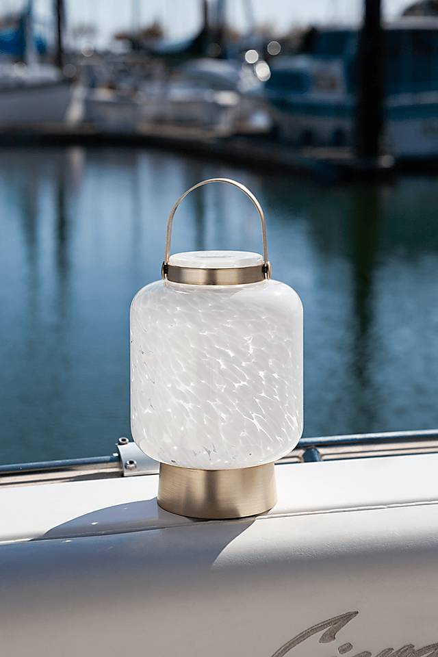 Ricon Isle Indoor/Outdoor White Rechargeable Lantern - Thumbnail - Image 7