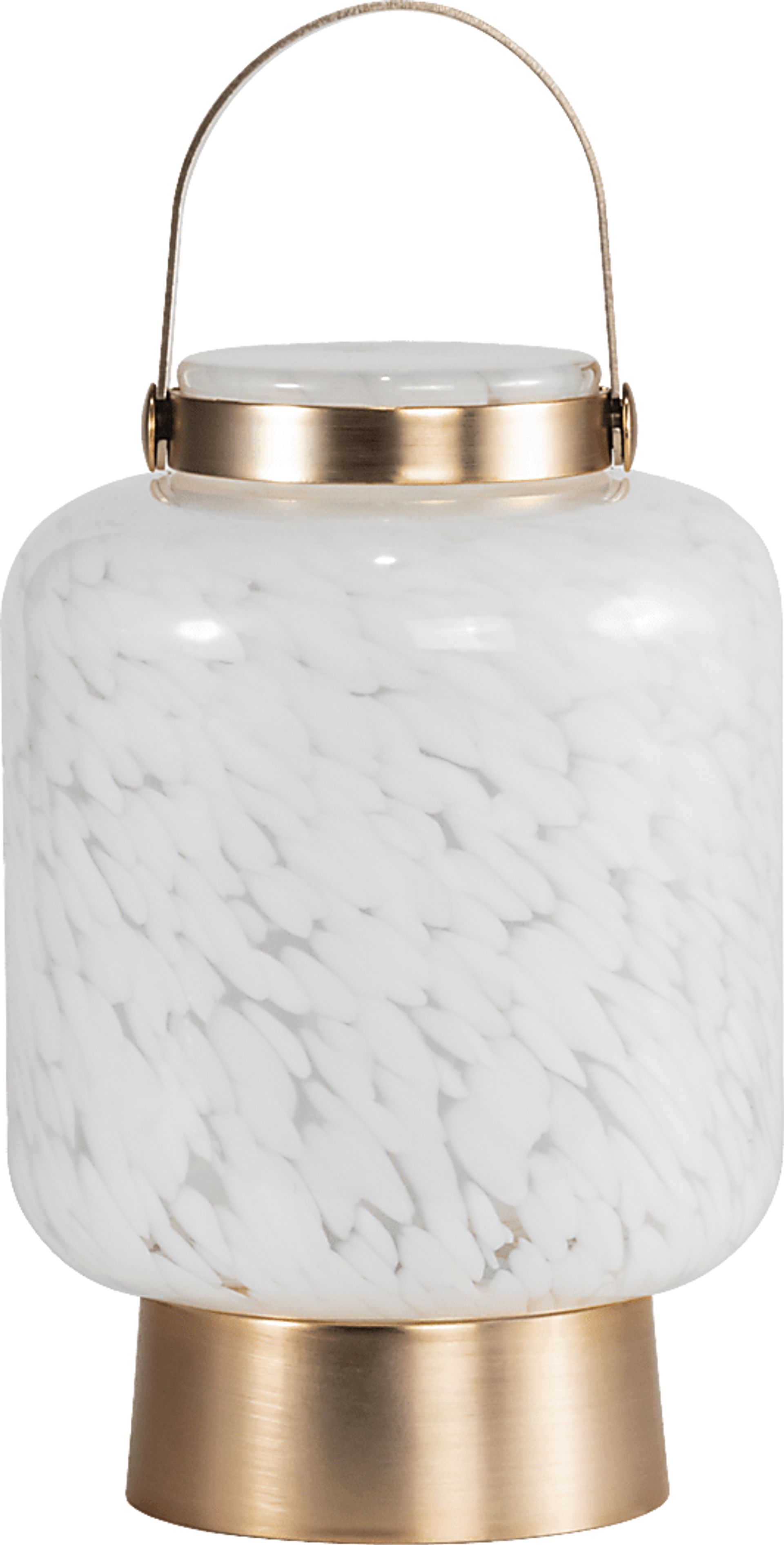 Ricon Isle Indoor/Outdoor White Rechargeable Lantern - Image 1