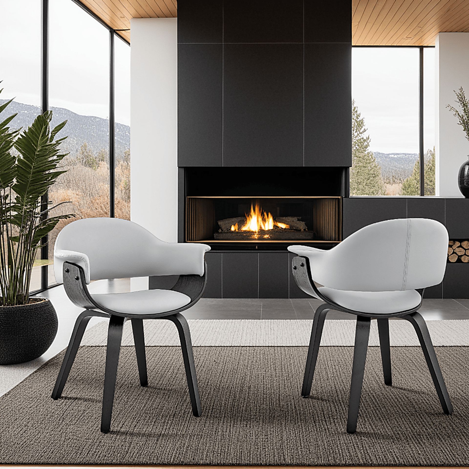 Riddletube II Gray Arm Chair - Image 2