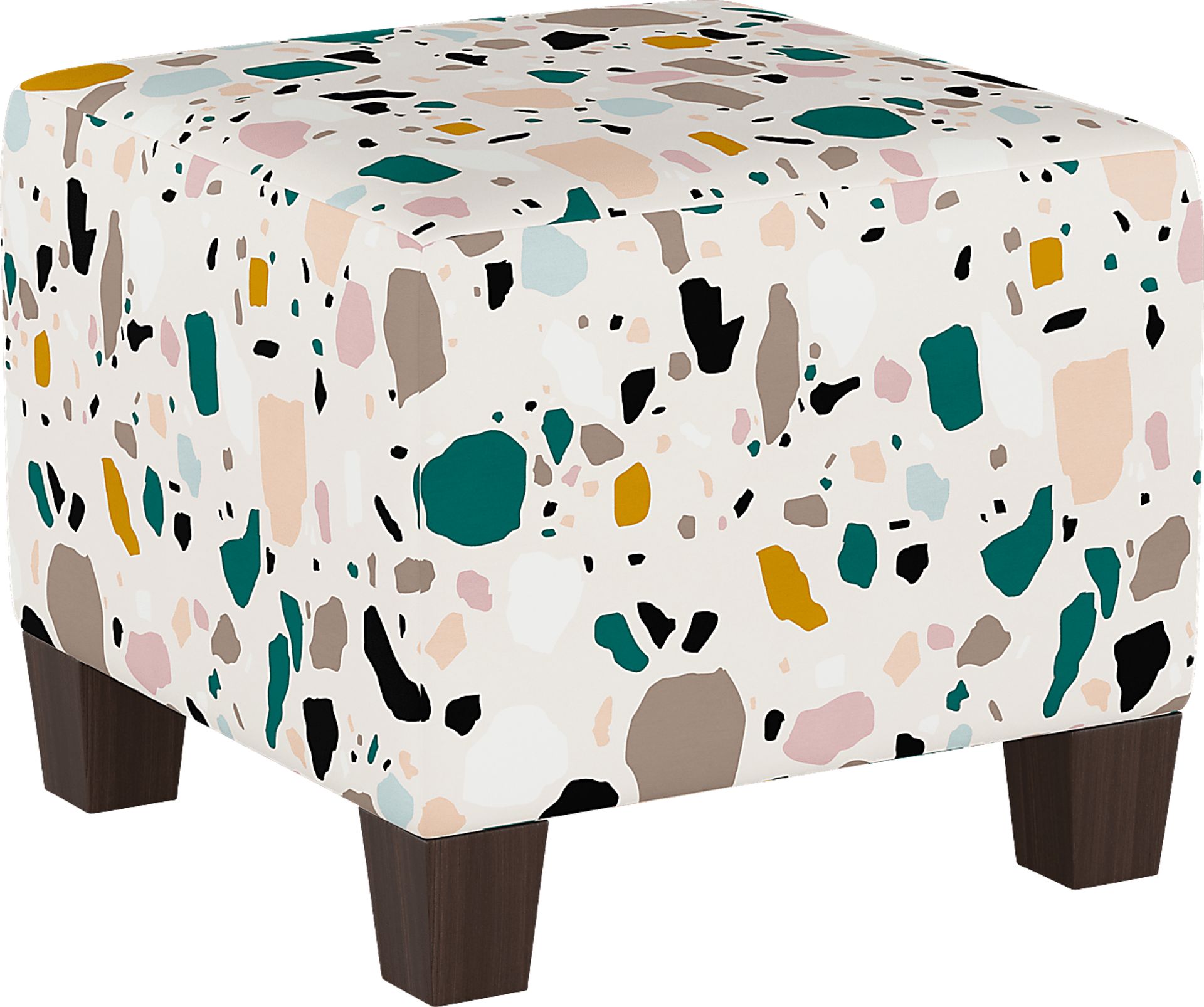 Rideau Ivory Ottoman - Image 1