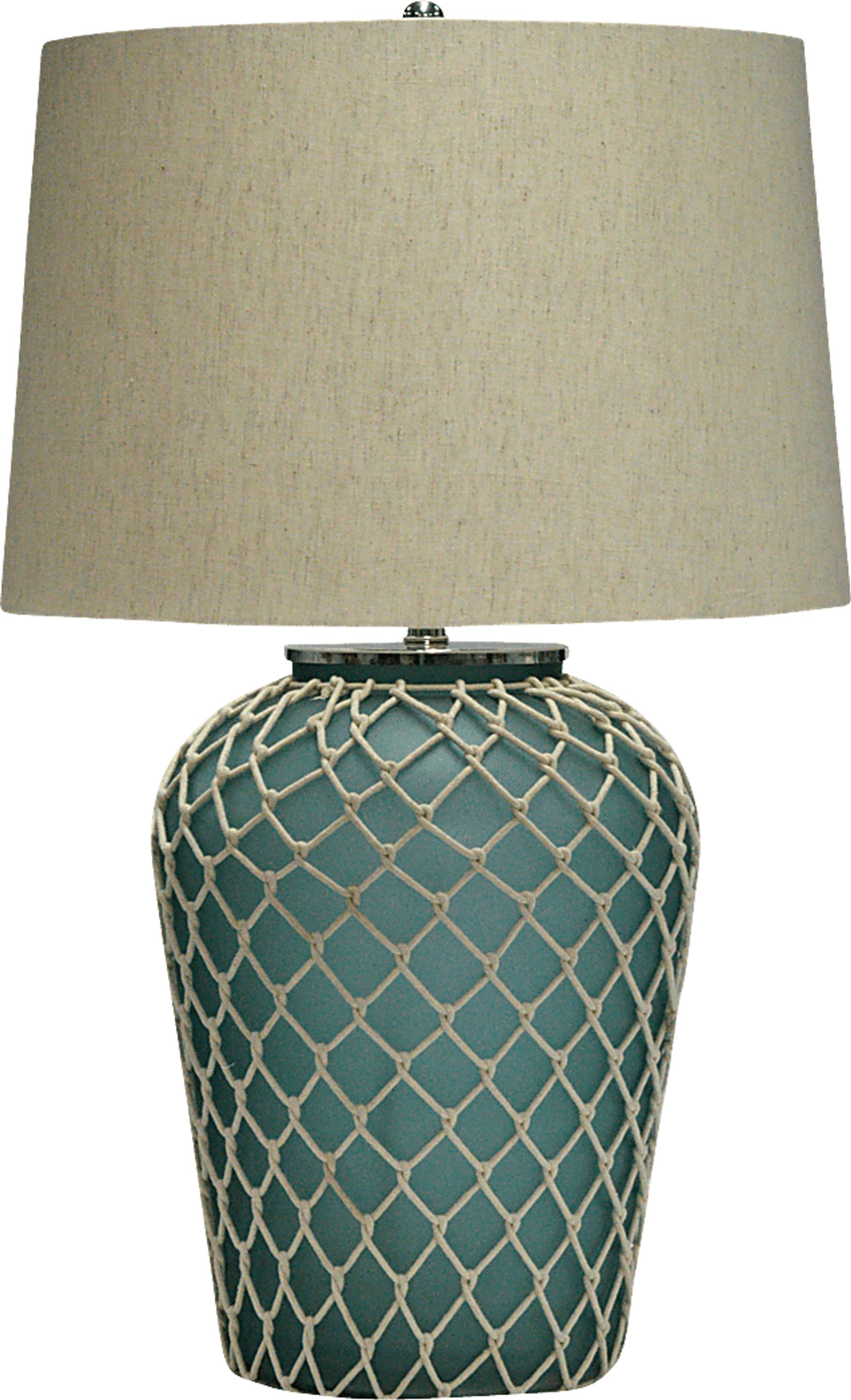 Ridge Cove Aqua Table Lamp - Image 1