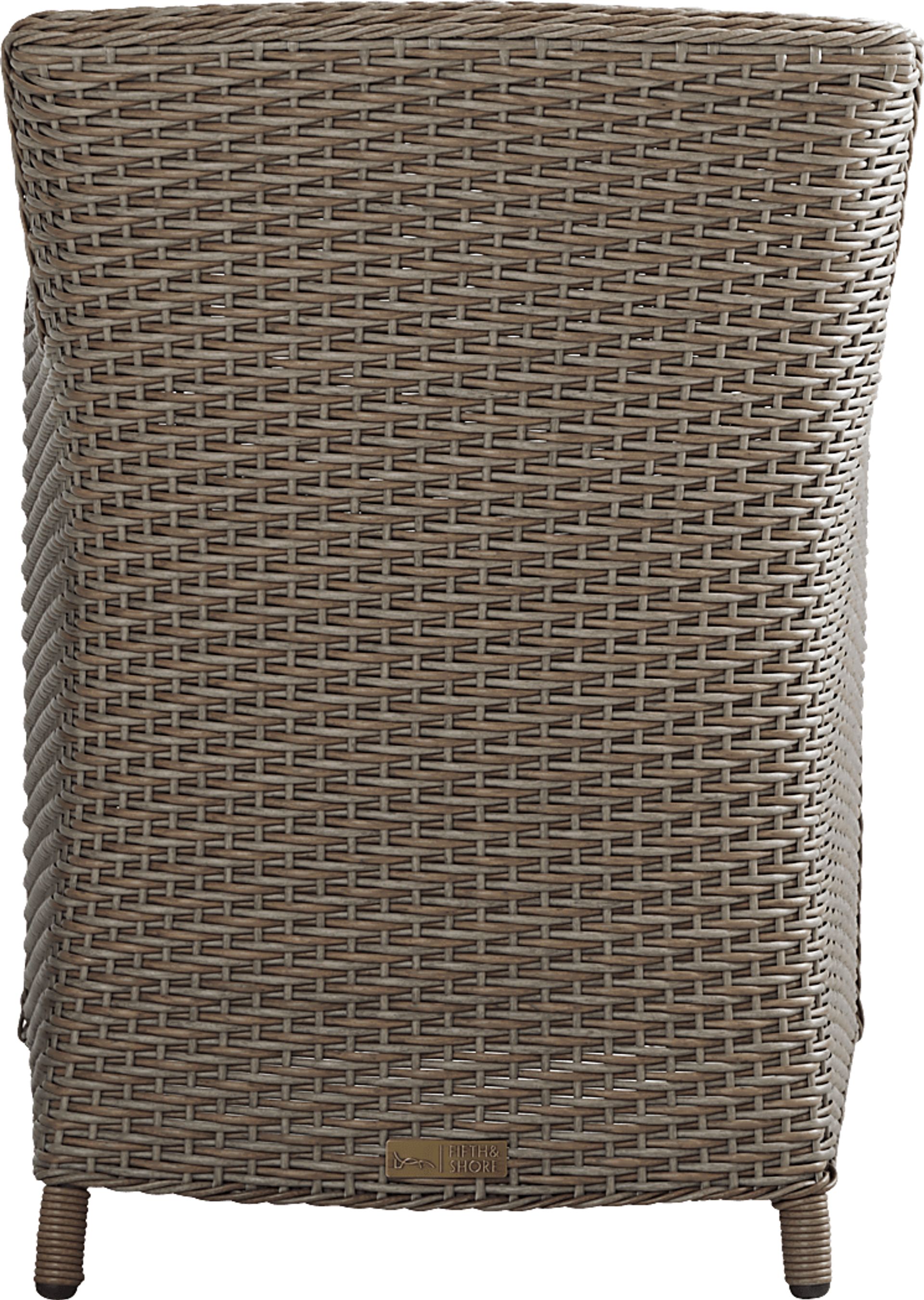 Ridgecrest Natural 5 Pc Rectangle Outdoor Dining Set With Pebble Cushions - Image 6