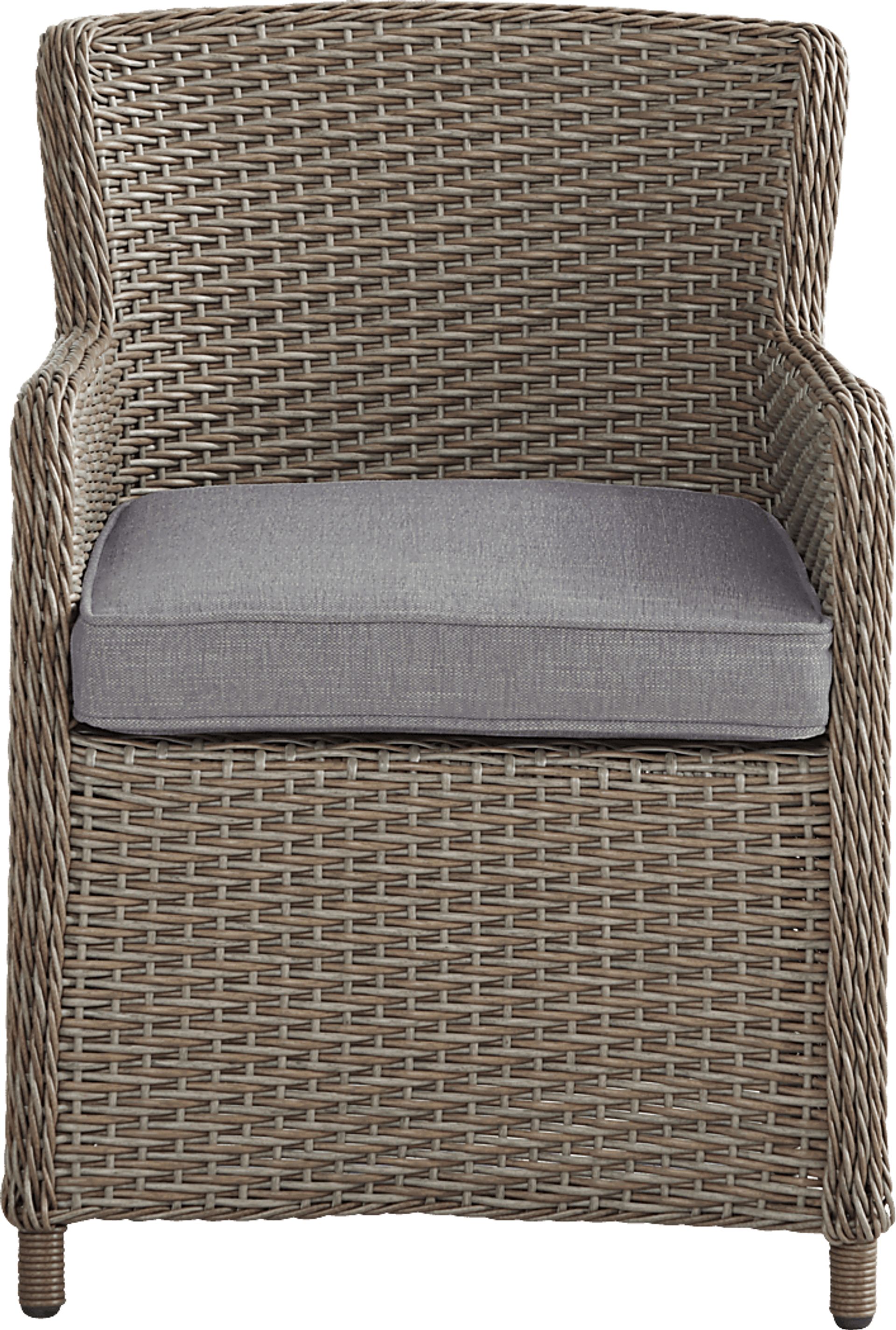 Ridgecrest Brown 5 Pc Outdoor Dining Set with Slate Cushions - Image 7