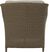Ridgecrest Brown Outdoor Club Chair with Pebble Cushions