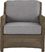 Ridgecrest Gray 4 pc Outdoor Sofa Seating Set With Slate Cushions