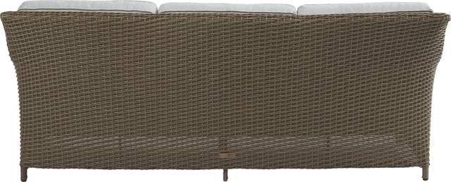 Ridgecrest Brown 4 Pc Outdoor Sofa Seating Set with Seafoam Cushions - Thumbnail - Image 3