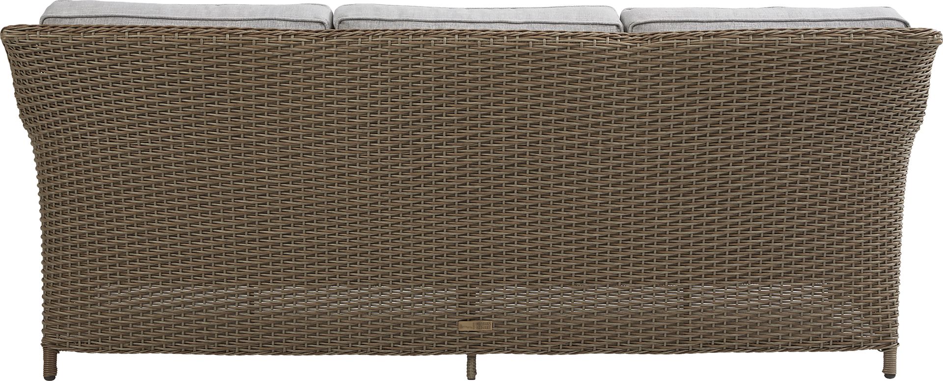 Ridgecrest Brown Outdoor Sofa with Slate Cushions - Image 3