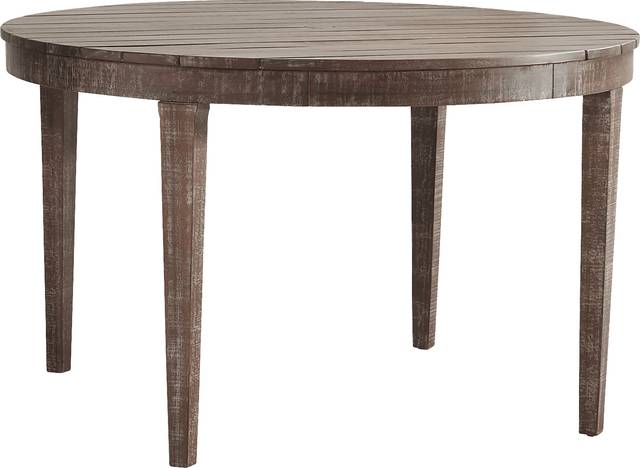 Ridgecrest Natural 5 Pc Round Outdoor Dining Set With Seafoam Cushions - Thumbnail - Image 2