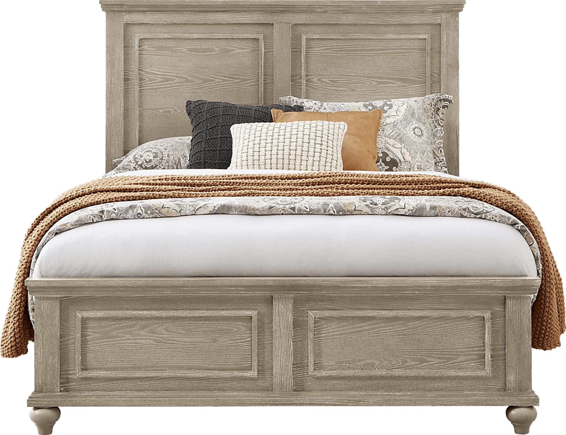 Ridgefield Natural 3 Pc King Panel Bed