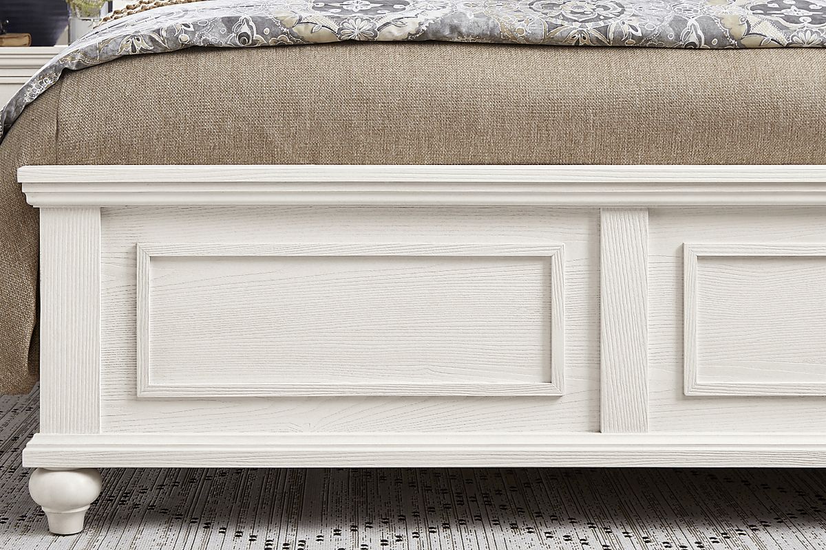 Ridgefield 7 Pc White Colors,White King Bedroom Set With 3 Pc King ...
