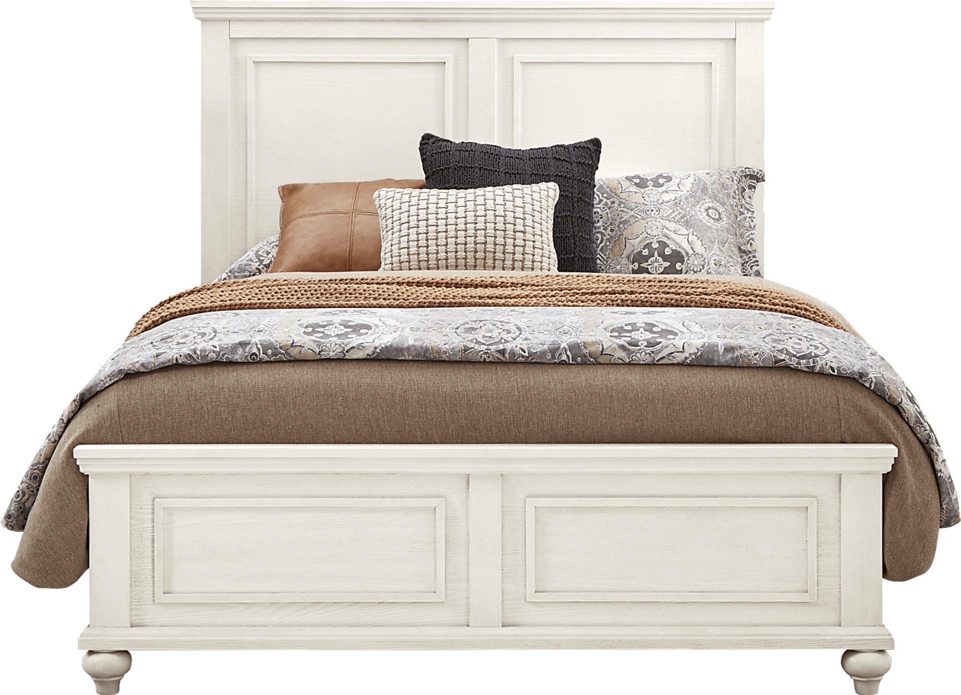 Ridgefield White 3 Pc King Panel Bed