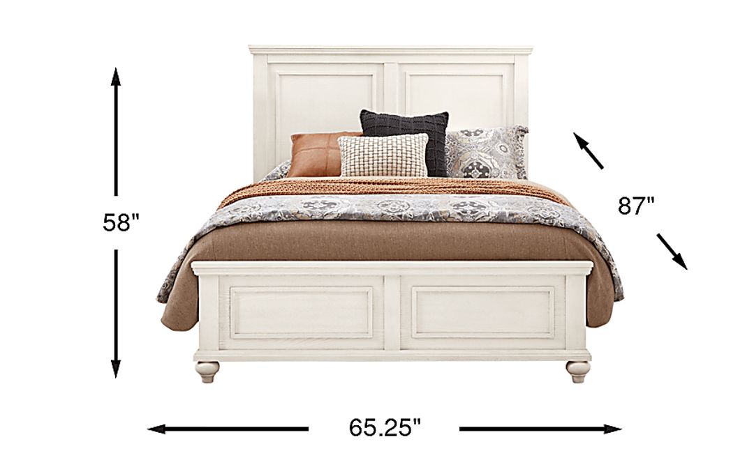 Ridgefield White 3 Pc Queen Panel Bed