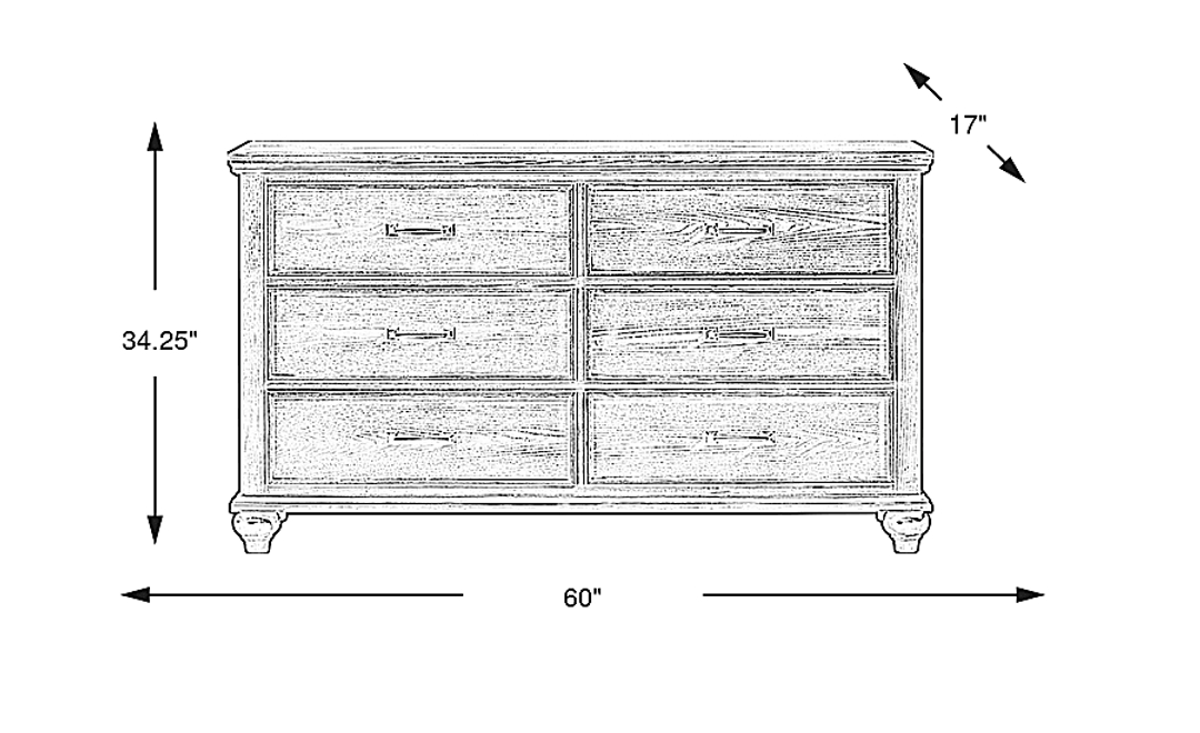 Ridgefield White Dresser