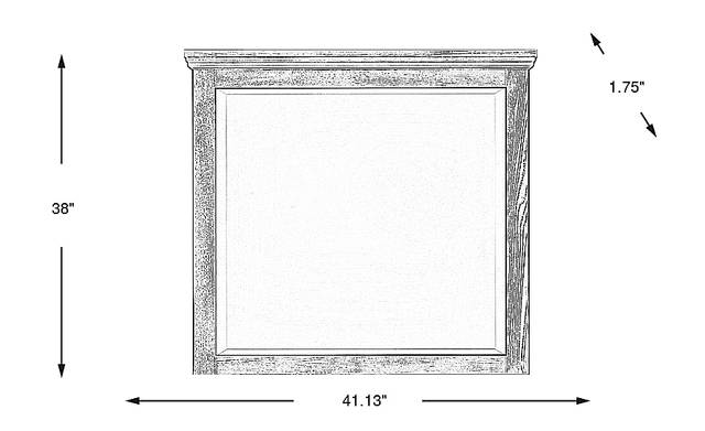 Dimension Image. Please refer to the Dimension Tab on this page for dimension details.