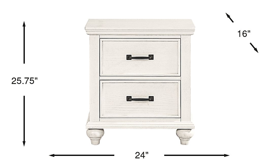 Ridgefield White Nightstand