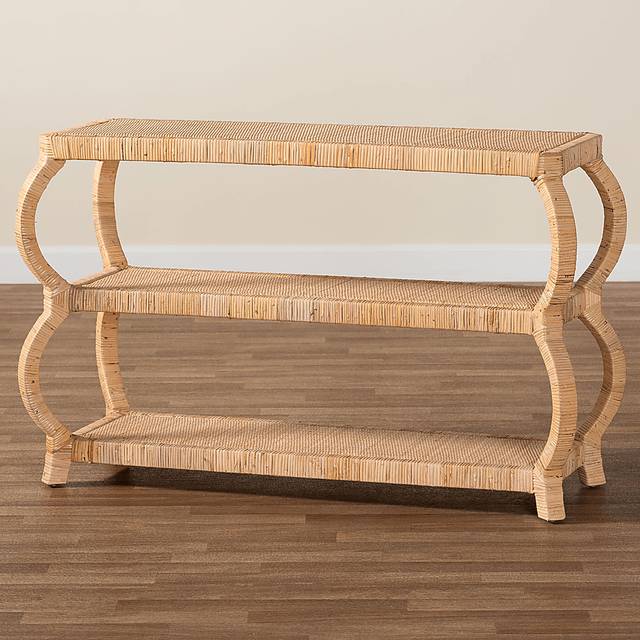 Ridgefly Light Brown Console Table - Thumbnail - Image 3