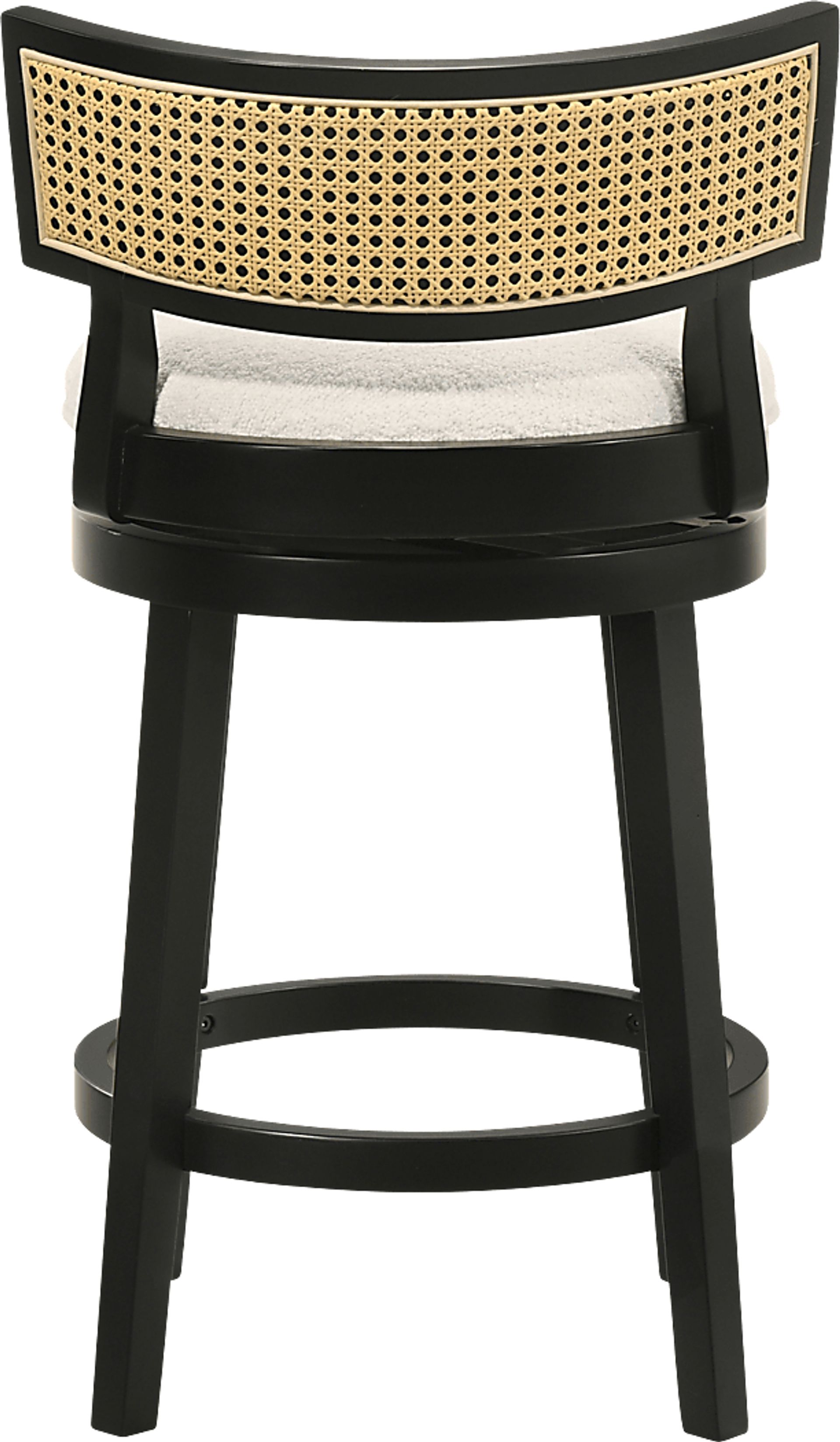 Ridgemark Black Swivel Counter Height Stool - Image 3
