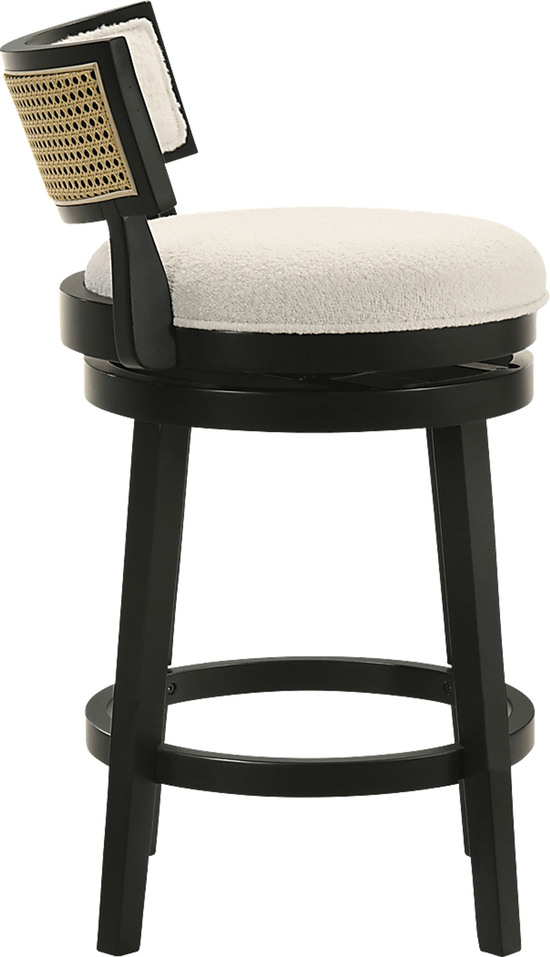 Ridgemark Black Swivel Counter Height Stool - Image 4