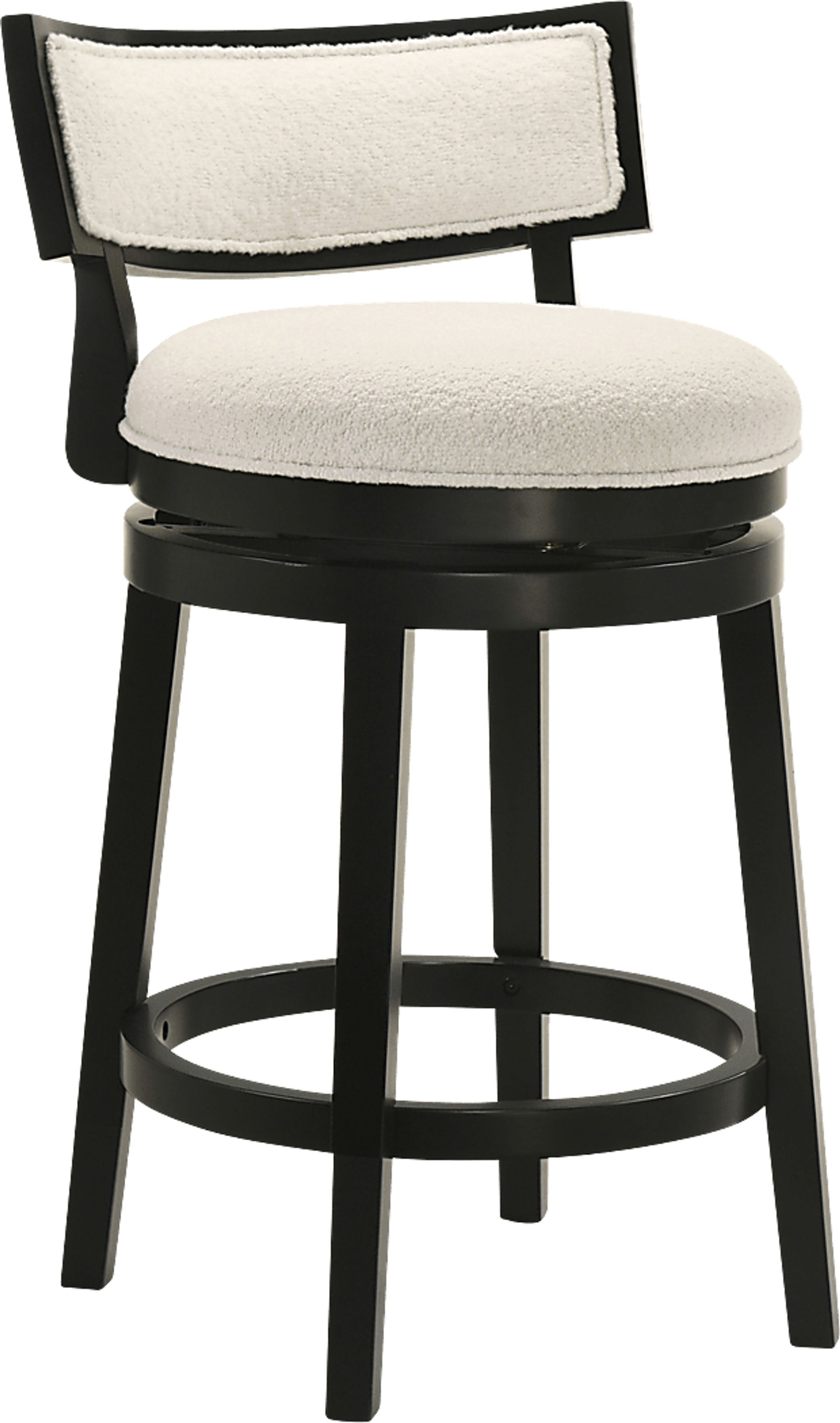 Ridgemark Black Swivel Counter Height Stool - Image 1