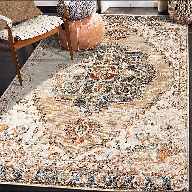 Ridgena Gold 7'7 x 9'9 Rug - Thumbnail - Image 2