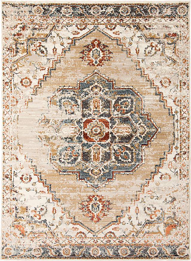 Ridgena Gold 7'7 x 9'9 Rug - Thumbnail - Image 1