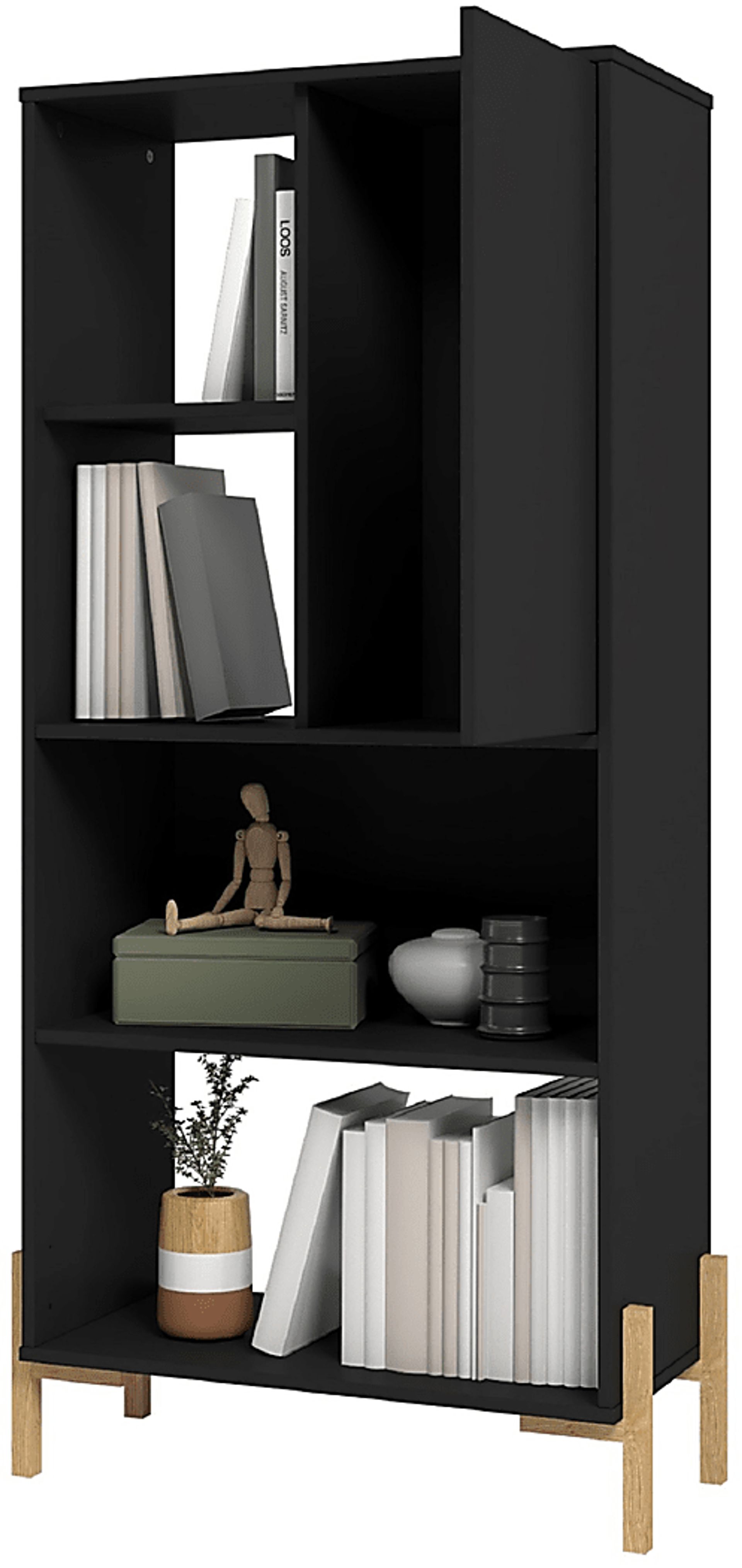 Ridgesmill Black Bookcase - Image 4