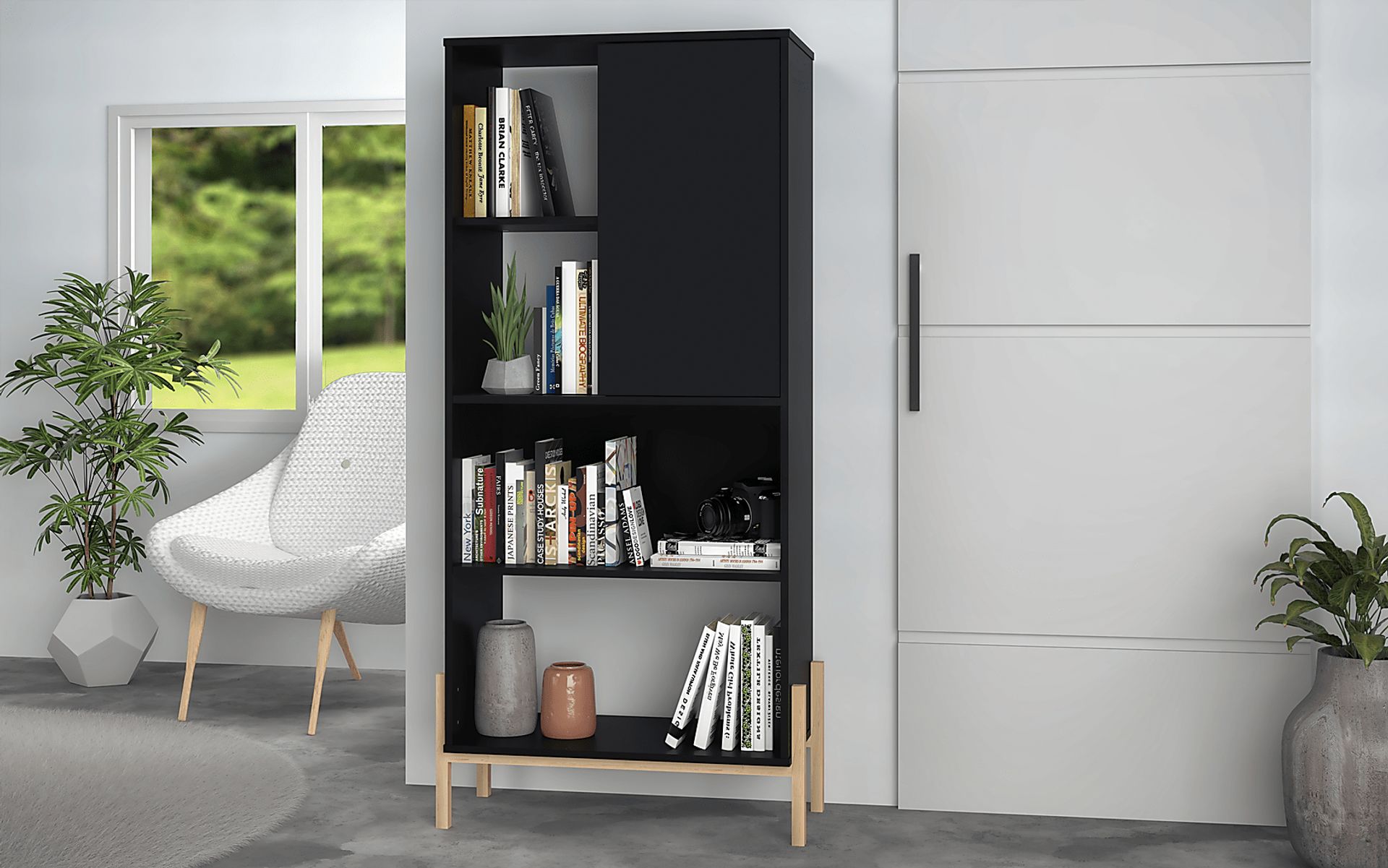 Ridgesmill Black Bookcase - Image 8