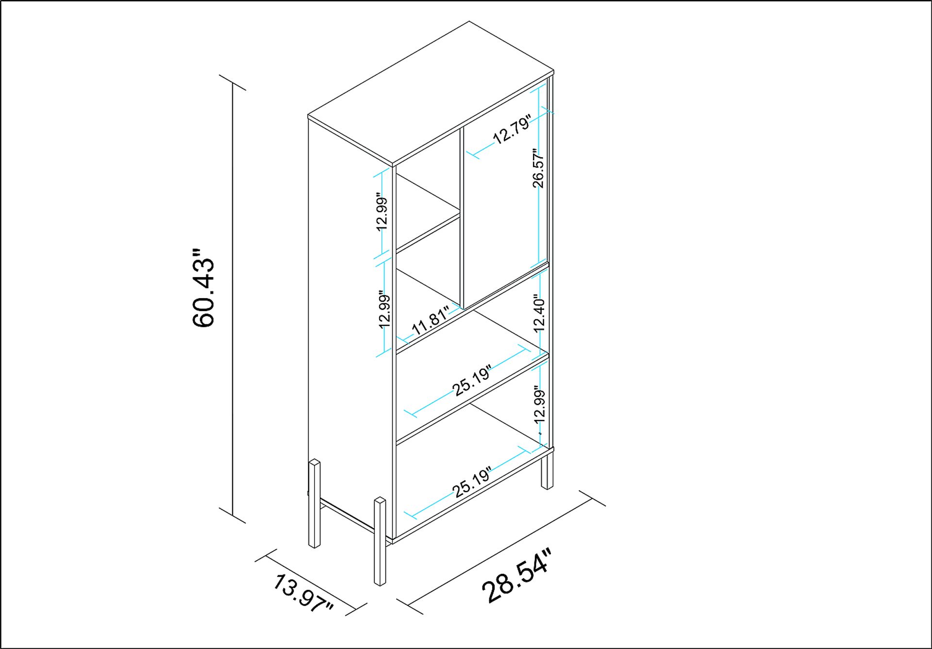 Ridgesmill Black Bookcase - Image 9