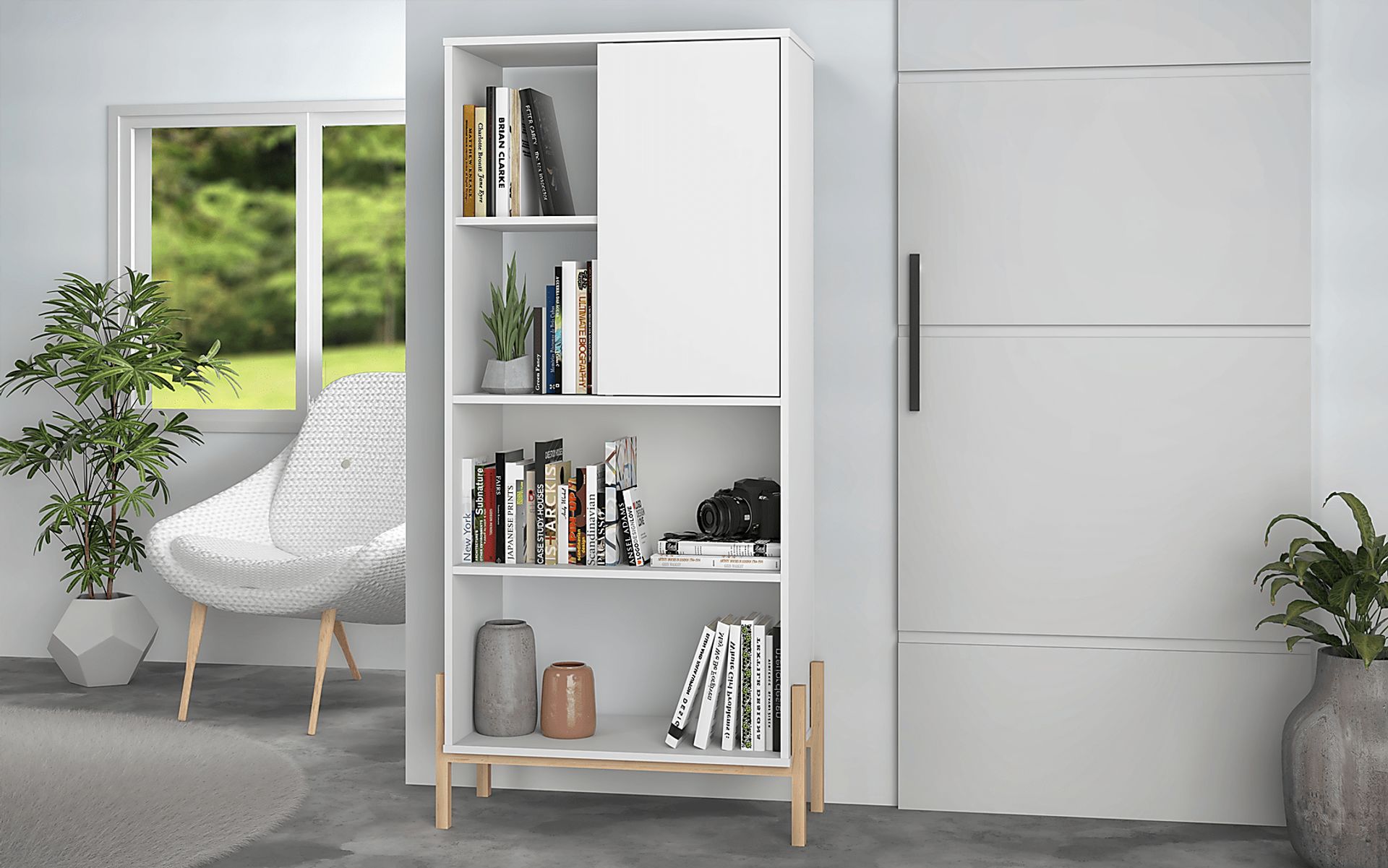 Ridgesmill White Bookcase - Image 6