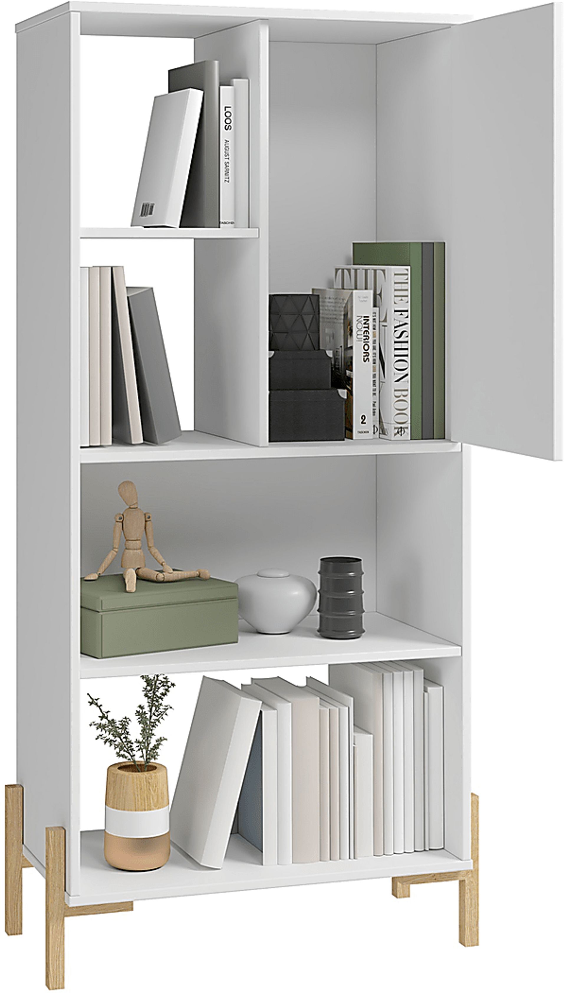 Ridgesmill White Bookcase - Image 9