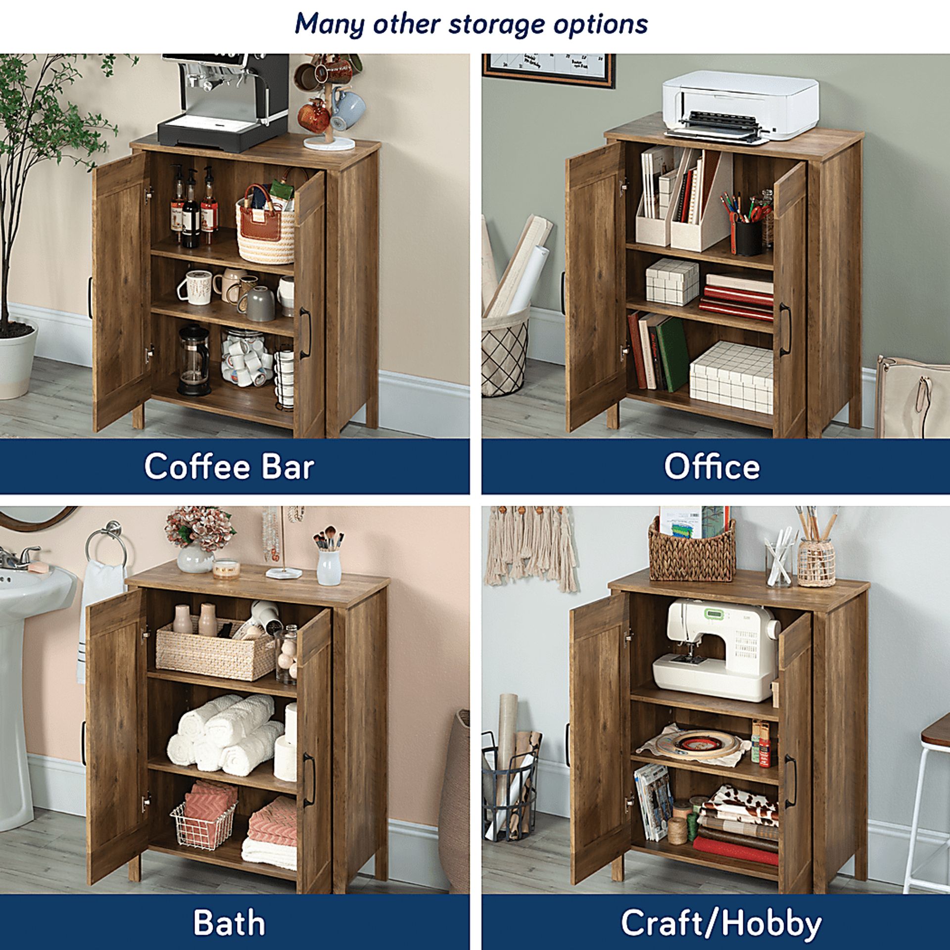Ridgesun Brown Storage Cabinet - Image 3