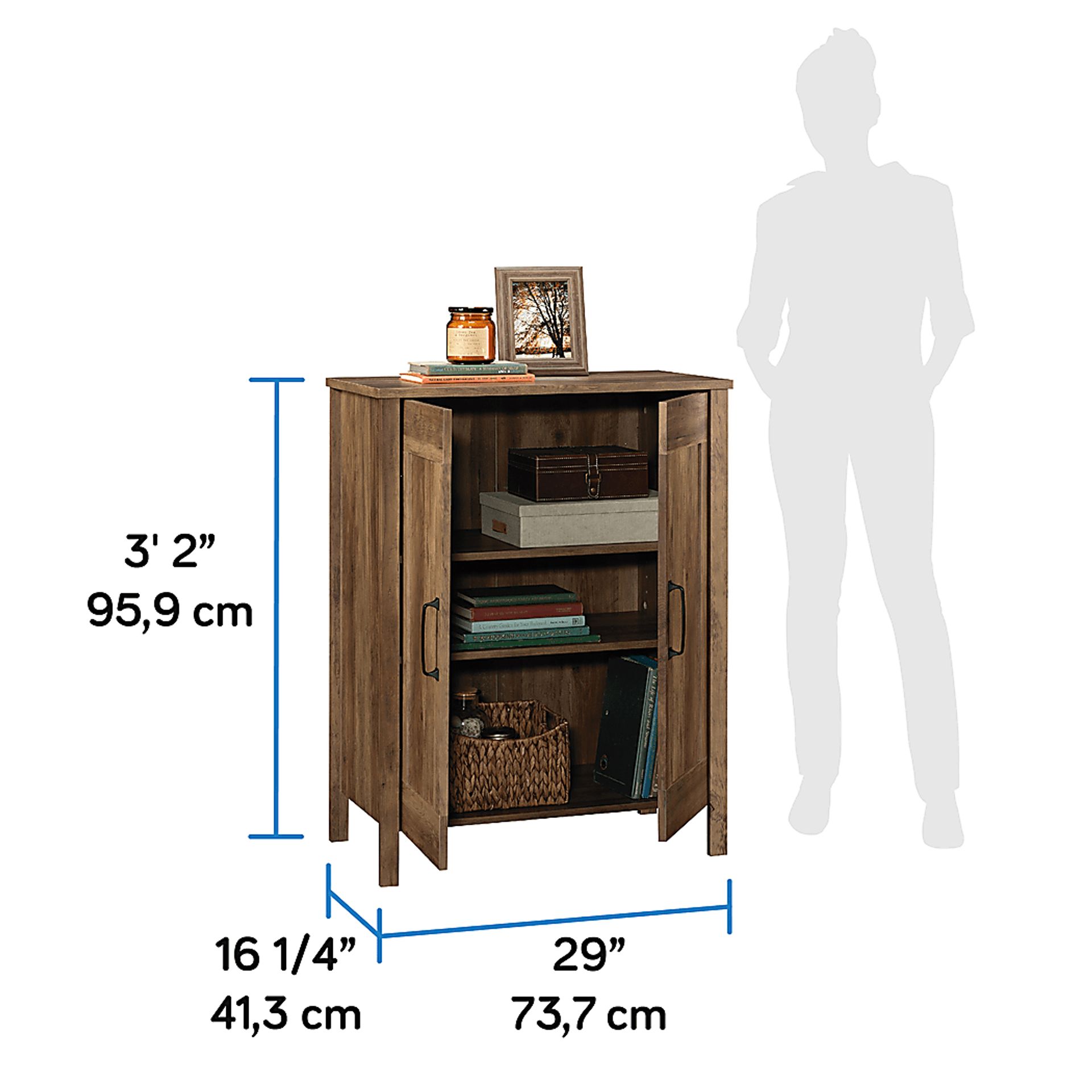 Ridgesun Brown Storage Cabinet - Image 4
