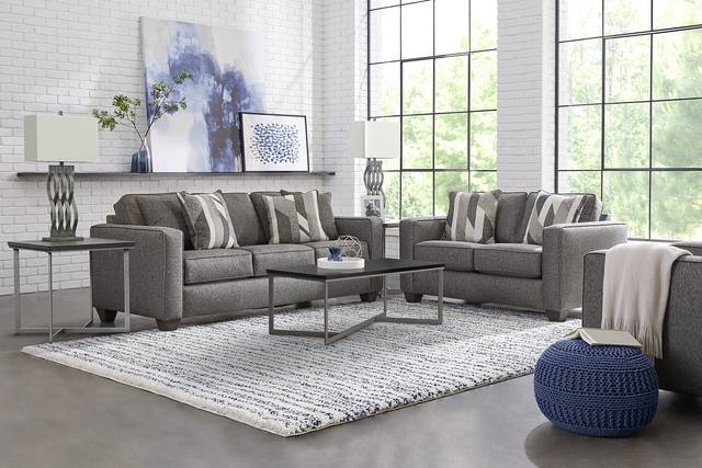Ridgewater Graphite 2 Pc Living Room - Thumbnail - Image 1
