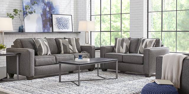 Ridgewater Graphite 3 Pc Living Room - Thumbnail - Image 1