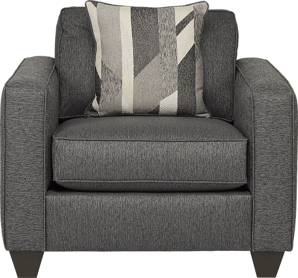 Ridgewater 8 Pc Graphite Gray Textured Living Room Set With Sofa ...