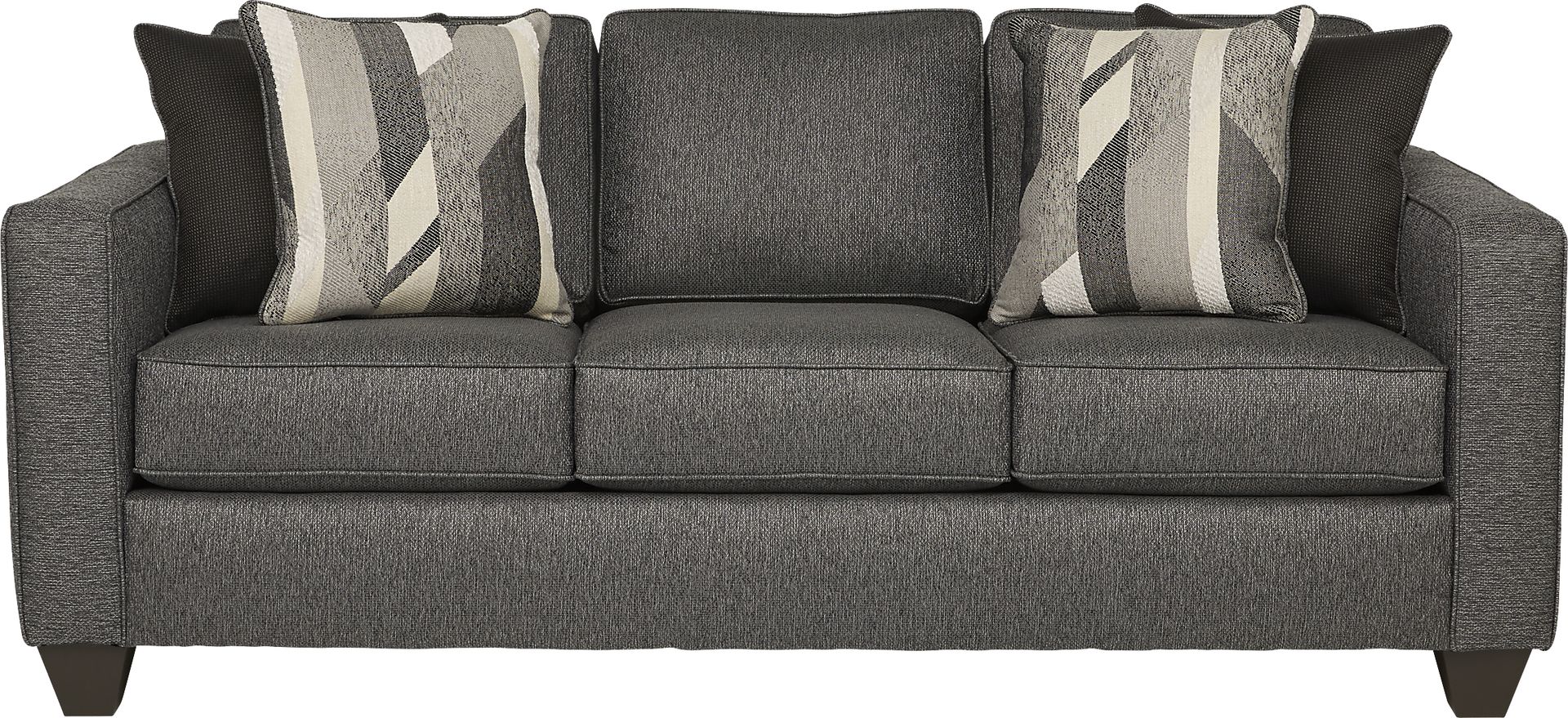 Ridgewater Graphite 7 Pc Living Room with Gel Foam Sleeper Sofa - Image 2