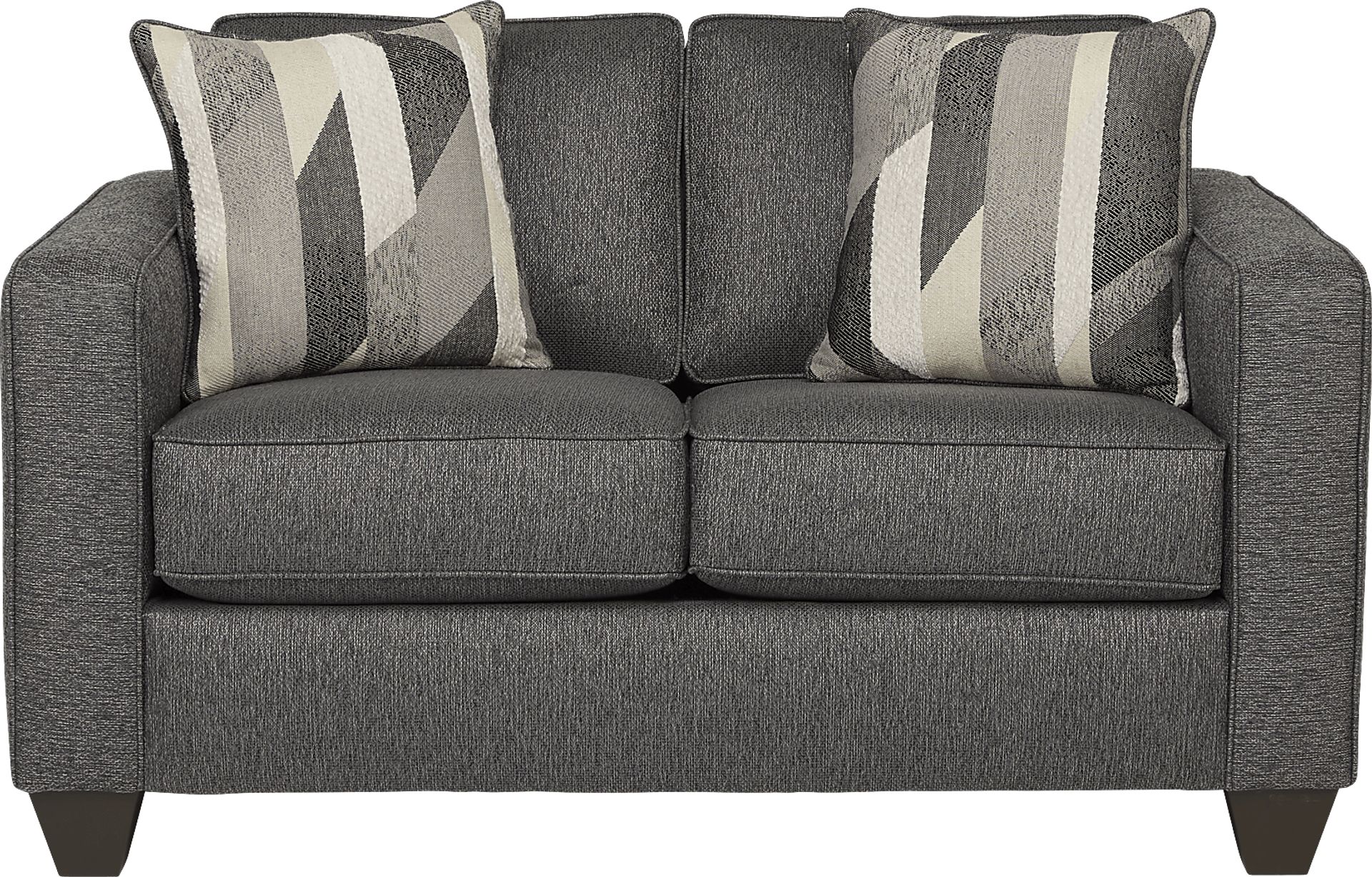 Ridgewater Graphite 7 Pc Living Room with Gel Foam Sleeper Sofa - Image 4