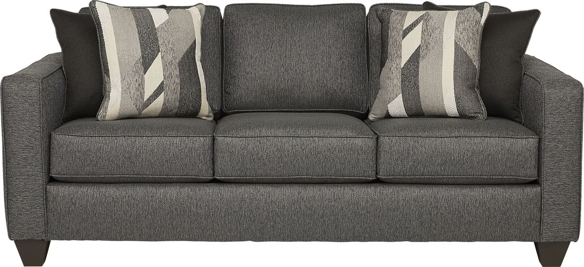 Ridgewater Graphite Gray Textured Sleeper Sofa | Rooms to Go