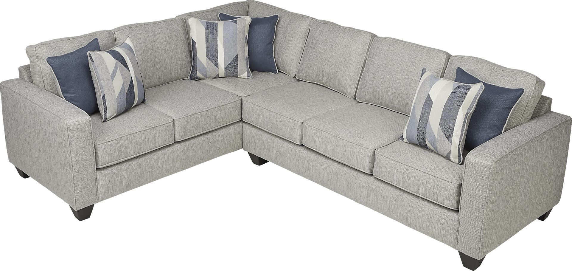 Ridgewater Light Gray 2 Pc Sectional - Image 3