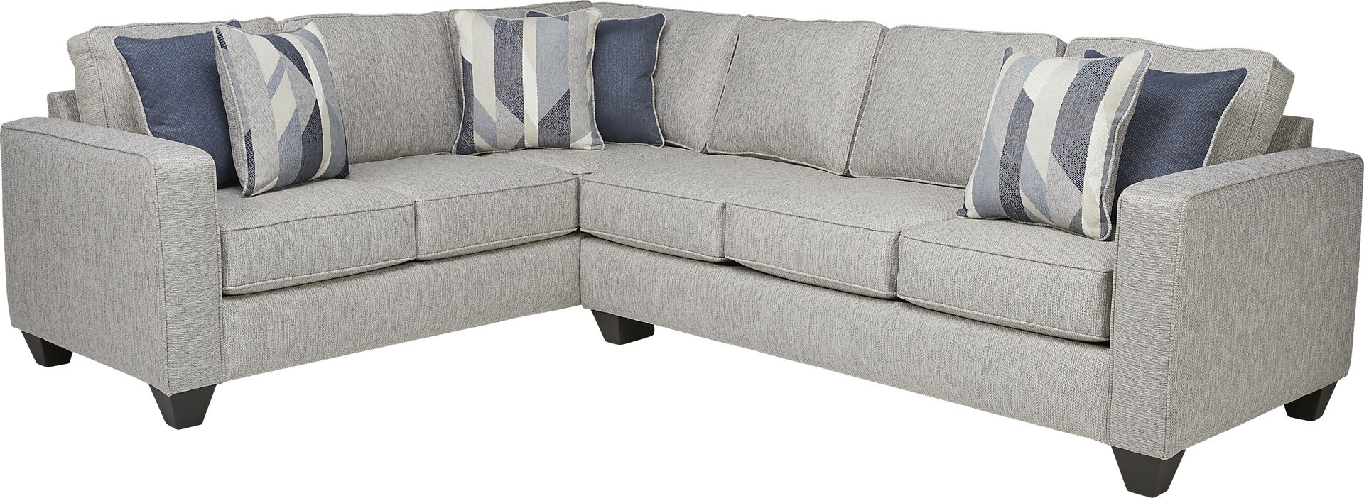 Ridgewater Light Gray 2 Pc Sectional - Image 1
