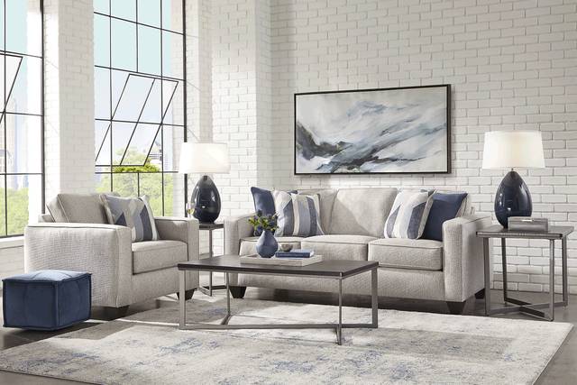 Ridgewater Light Gray 5 Pc Living Room - Thumbnail - Image 1