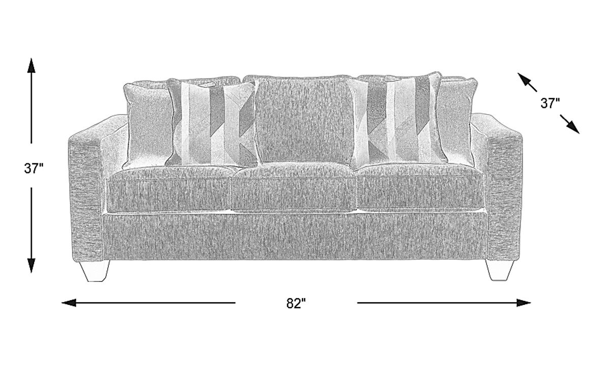 Ridgewater Light Gray Textured Premium Sleeper Sofa | Rooms to Go