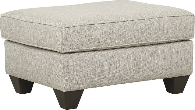 Ridgewater Light Gray Ottoman - Thumbnail - Image 1