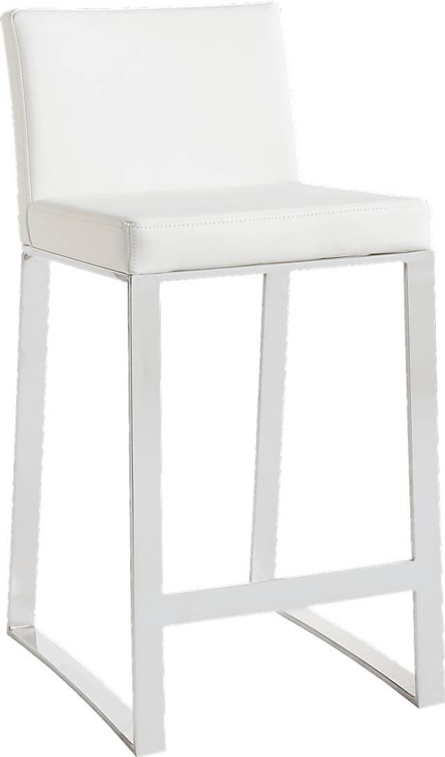 Ridgeway White Counter Height Stool - Thumbnail - Image 1