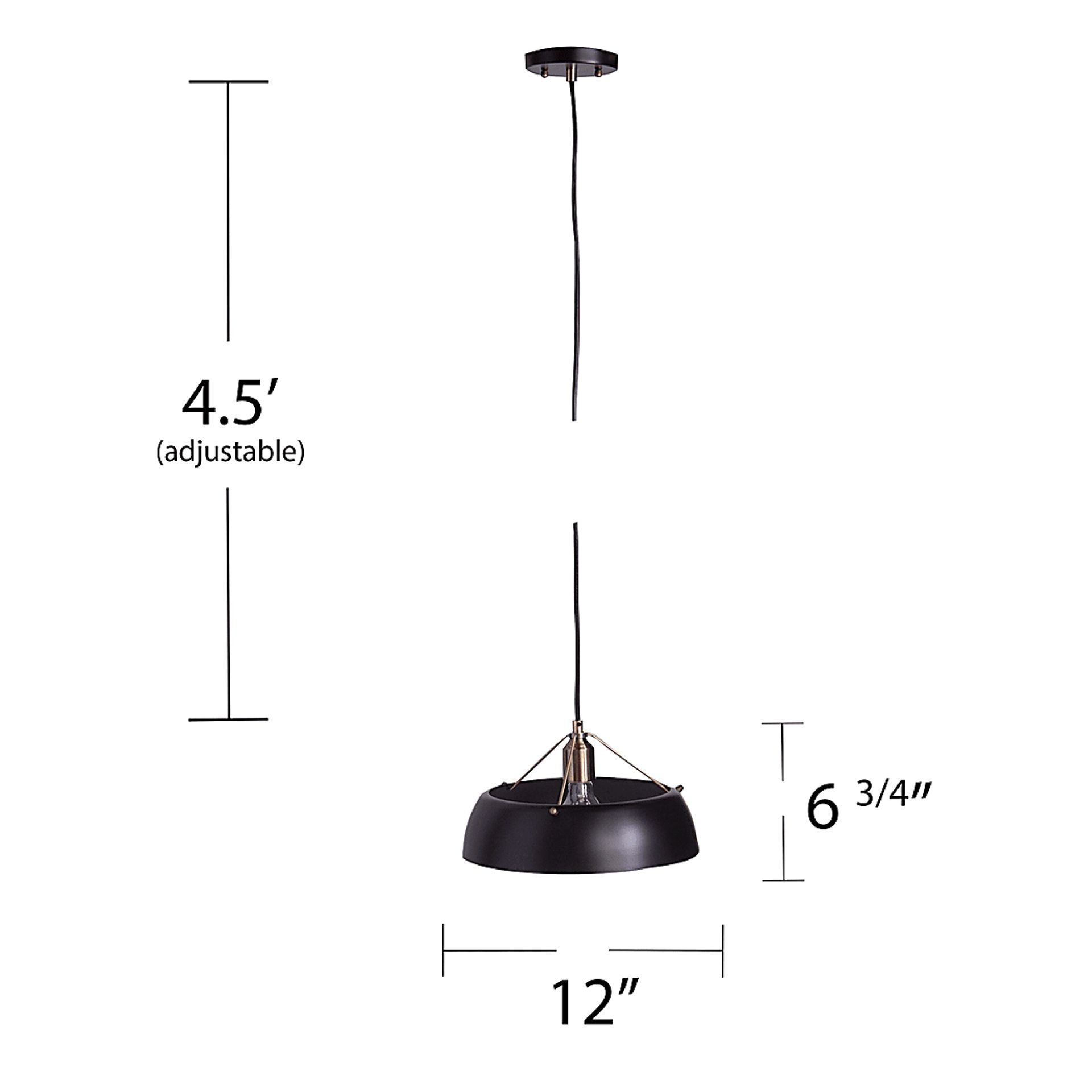 Ridgewyck Black Pendant Lamp - Image 6