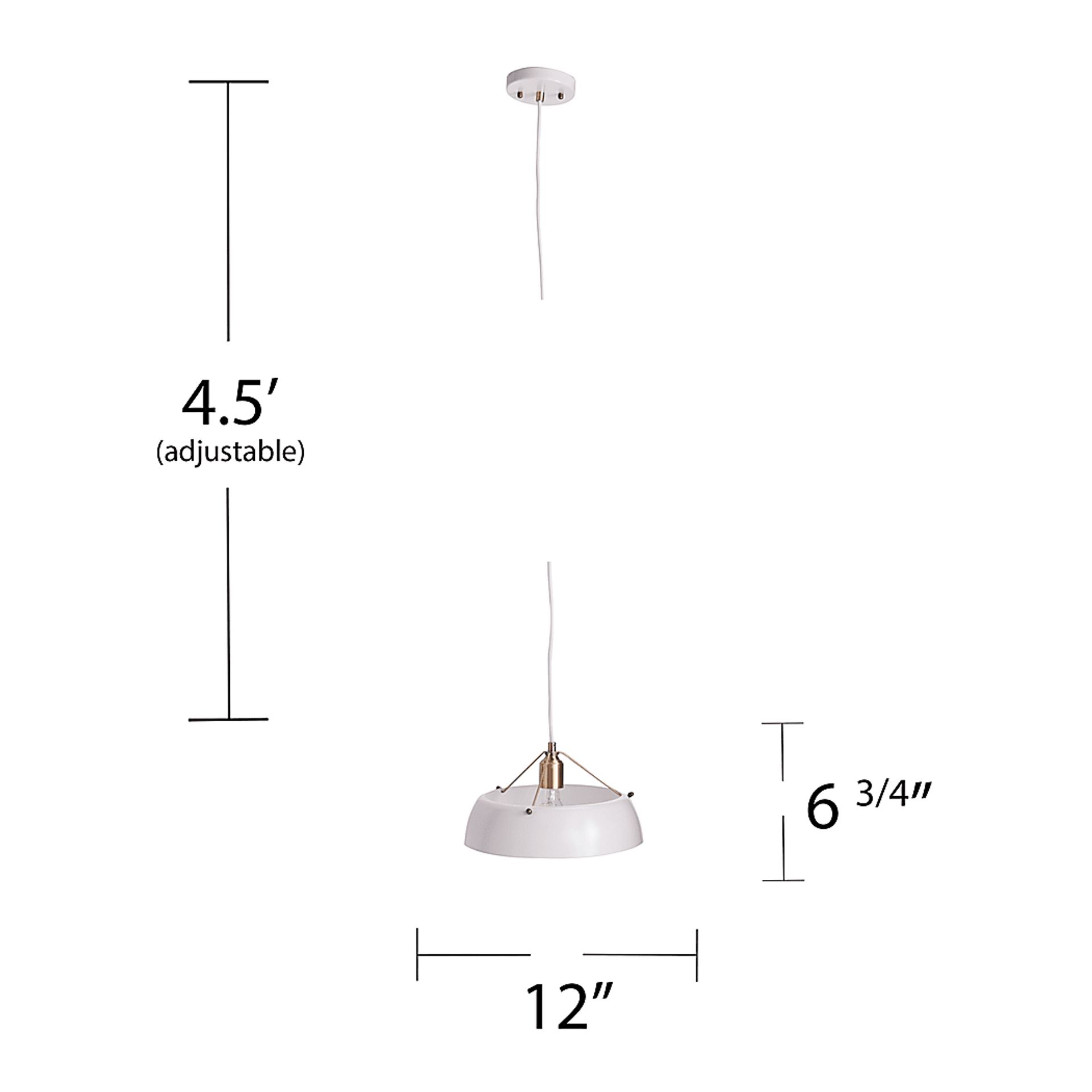 Ridgewyck White Pendant Lamp - Image 6